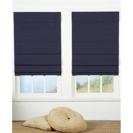 SAFE STYLES Safe Styles UBQ33X72NV Cordless Roman Shade; Navy - 33 x 72 in. UBQ33X72NV